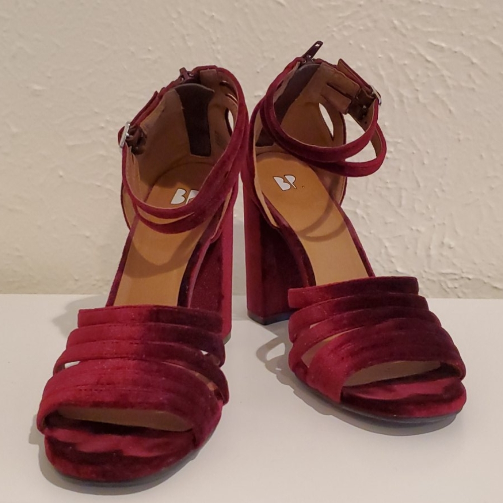 BP. Velvet Block Heel